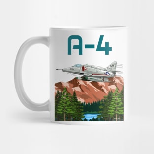 A4 Skyhawk Fighter Jet Military Armed Forces Novelty Gift Mug